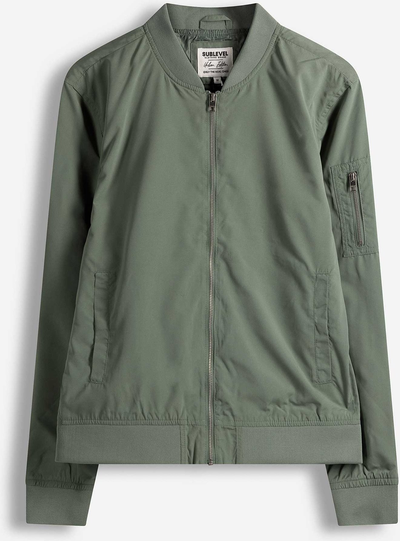 Jacke - Gerippte Abschlüsse - dunkelgrün