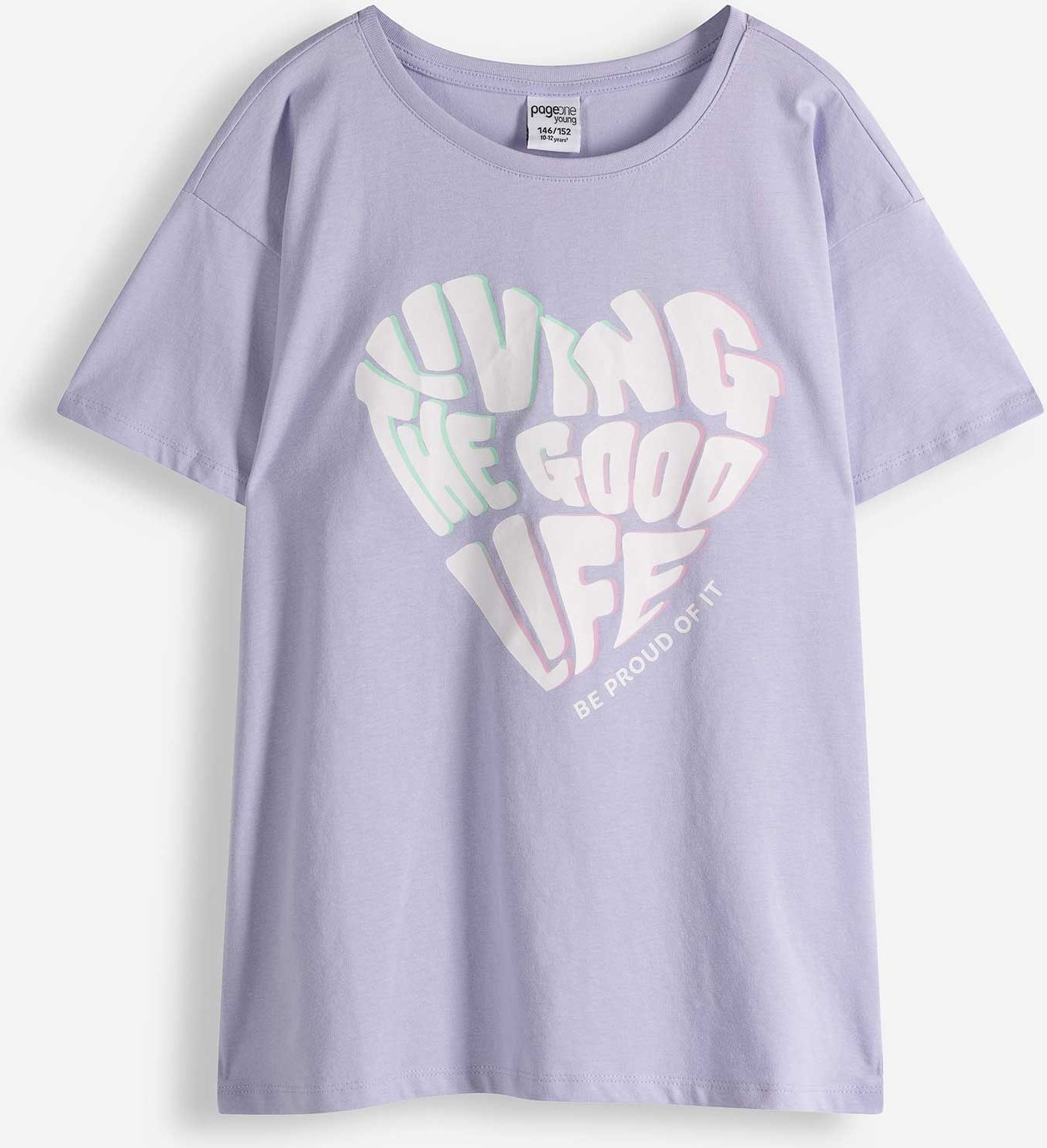 T-Shirt - Frontprint - lila