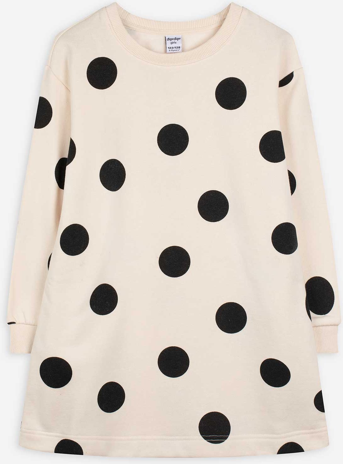 Longpullover - Allover-Print - beige