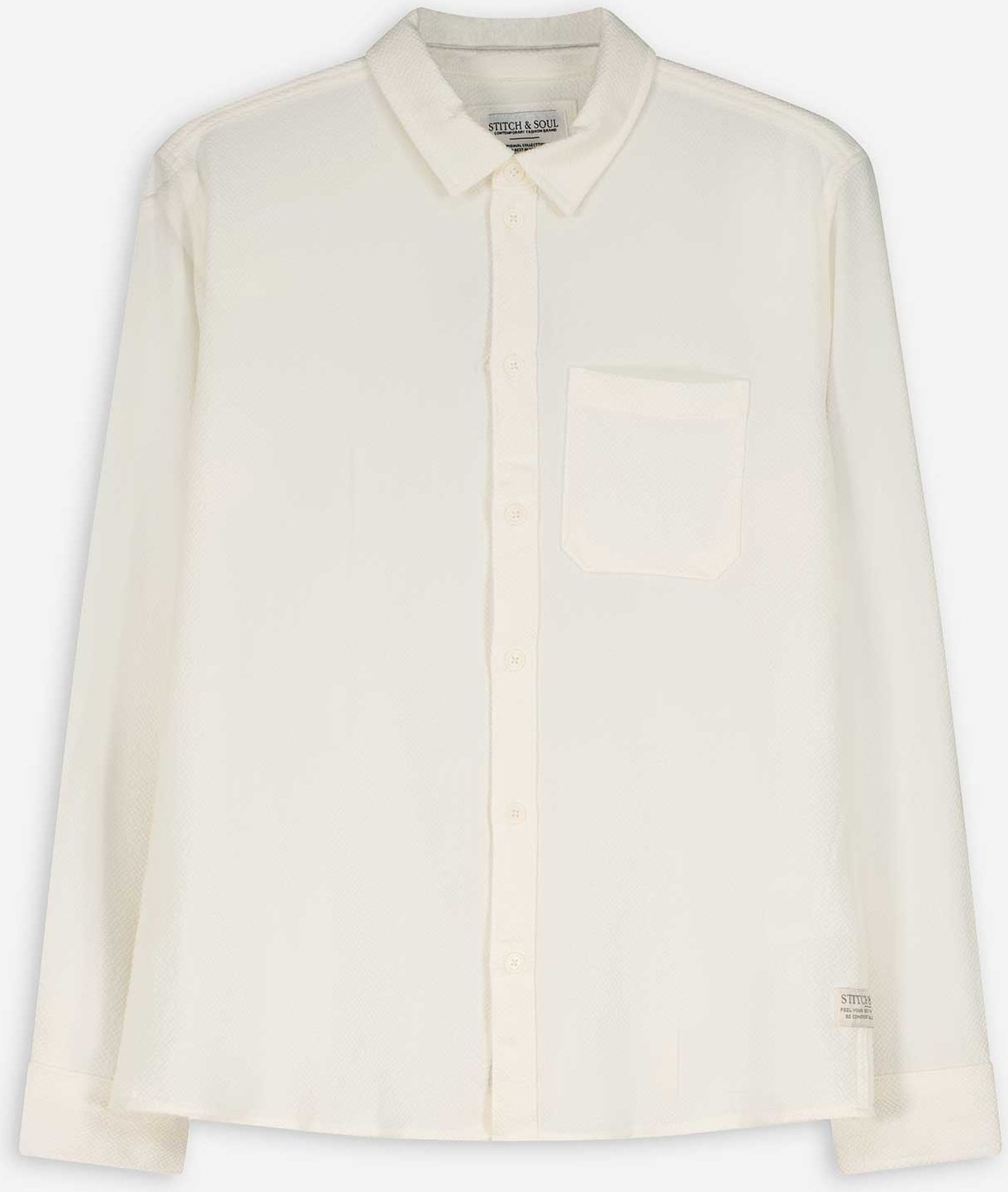 Hemd - einfarbig - weiß