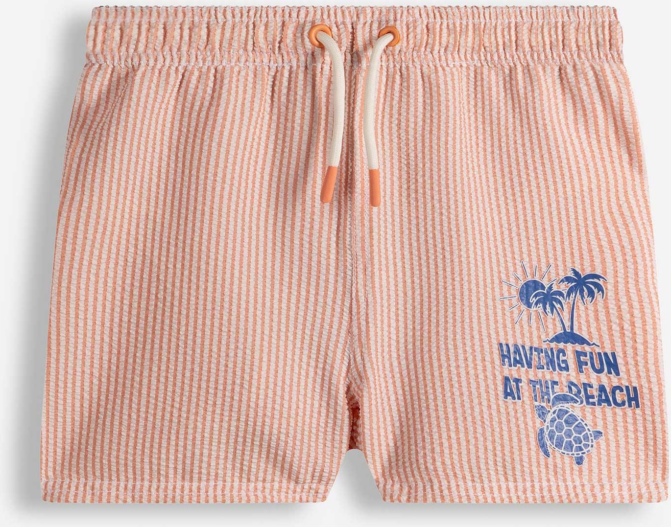 Badehose - Seersucker - orange