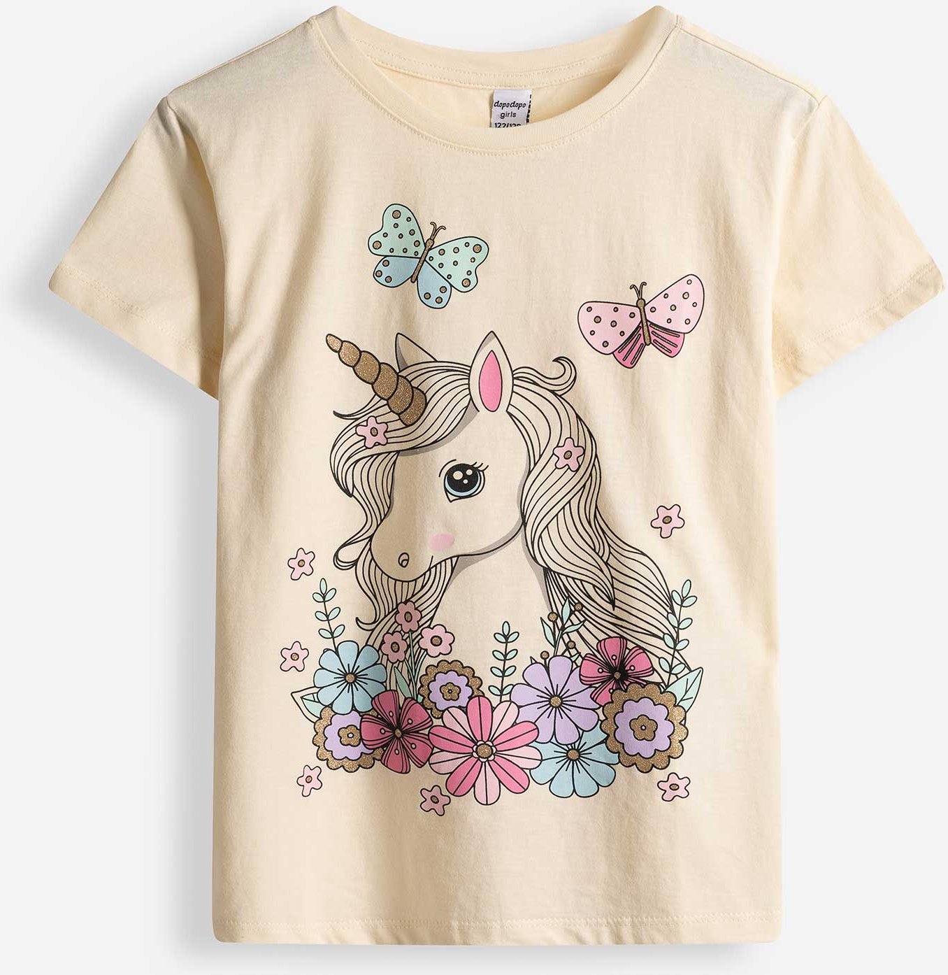 T-Shirt - Frontprint - beige