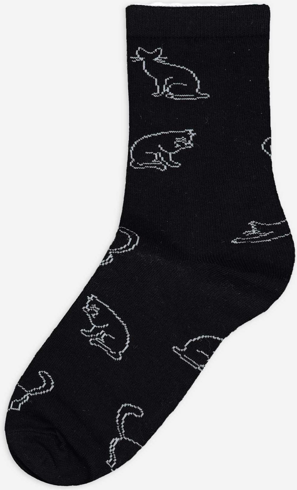 Socken - Allover-Muster - schwarz