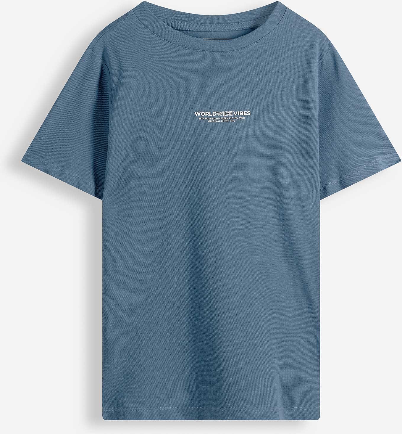 T-Shirt - Piqué - dunkelblau