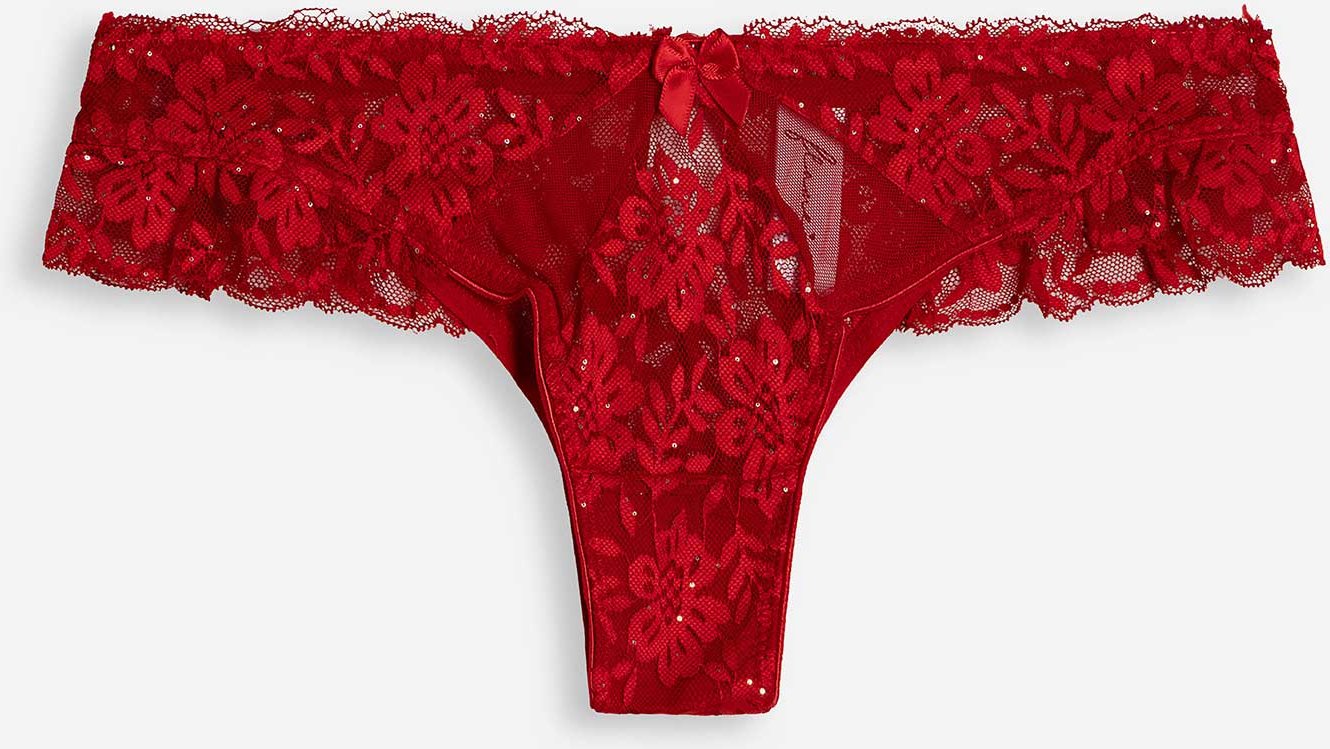 Brazilian - Paillettenbesatz - rot