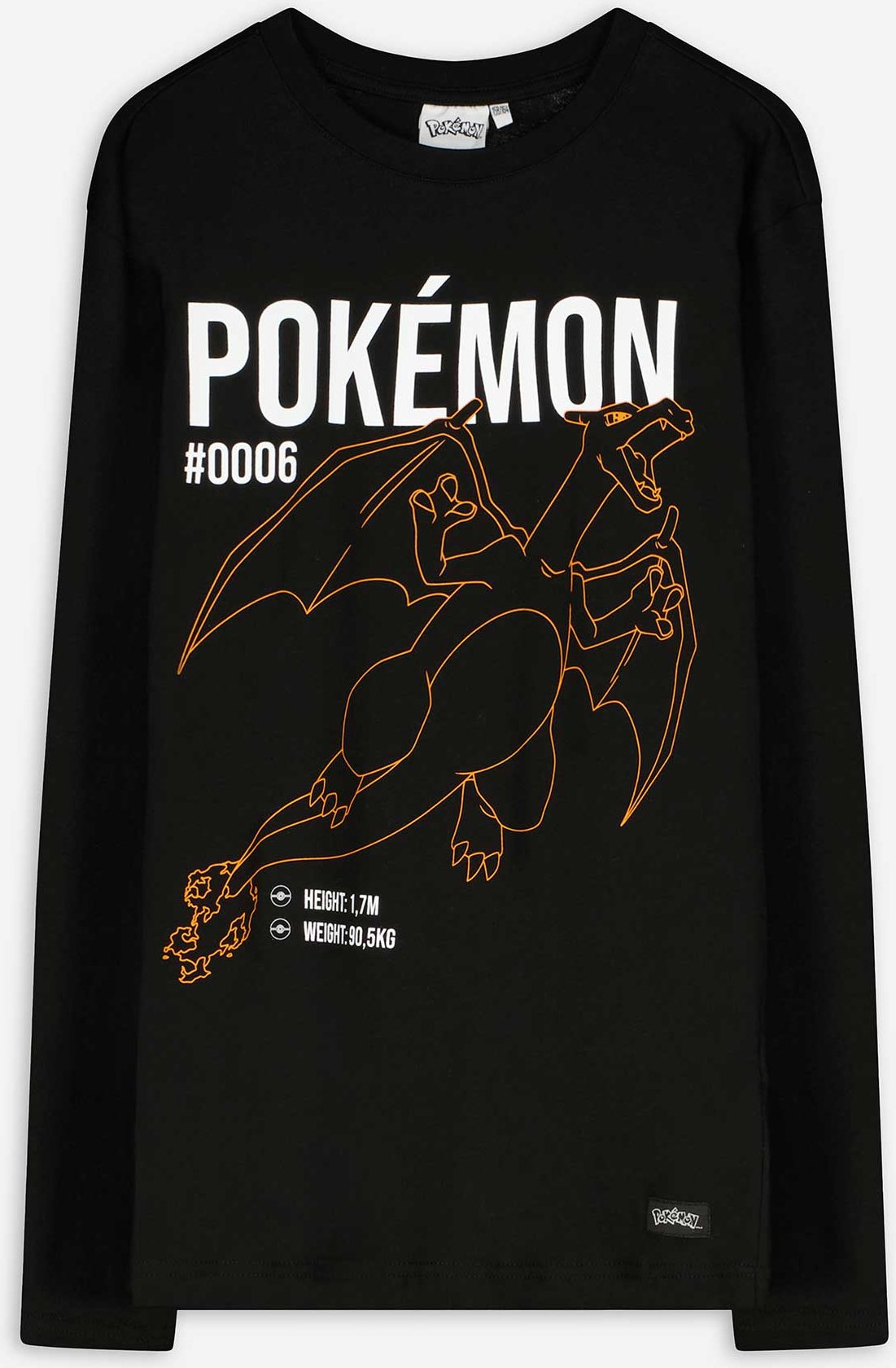 Langarmshirt - Pokémon - schwarz