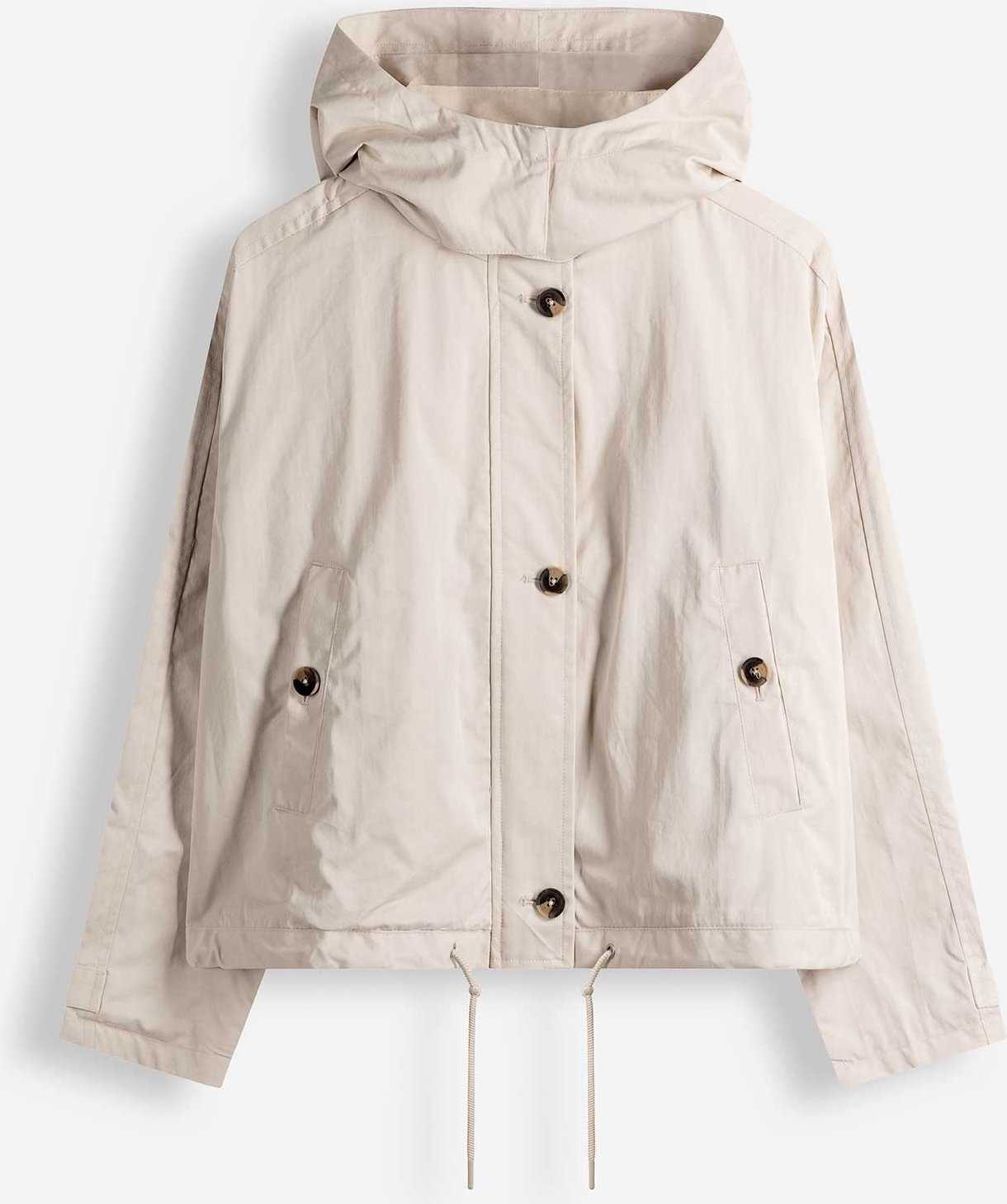 Jacke - Baumwoll-Mix - weiß