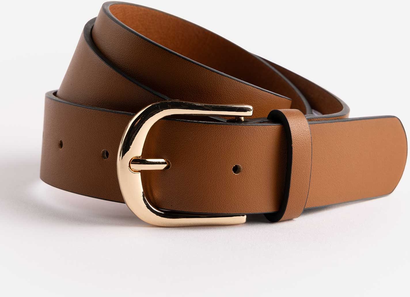 Gürtel - Lederoptik - braun