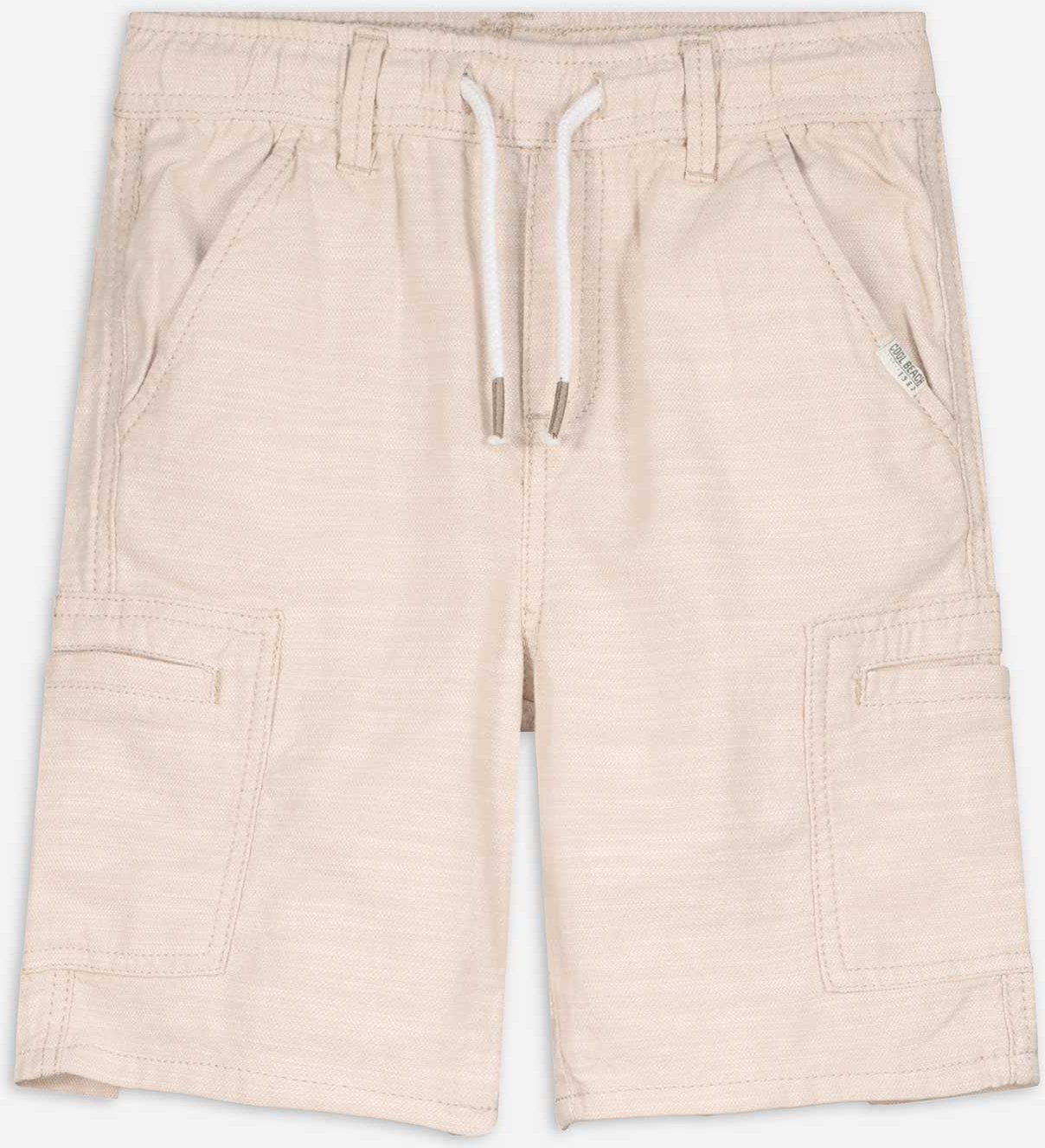 Shorts - Aufgesetze Taschen - beige