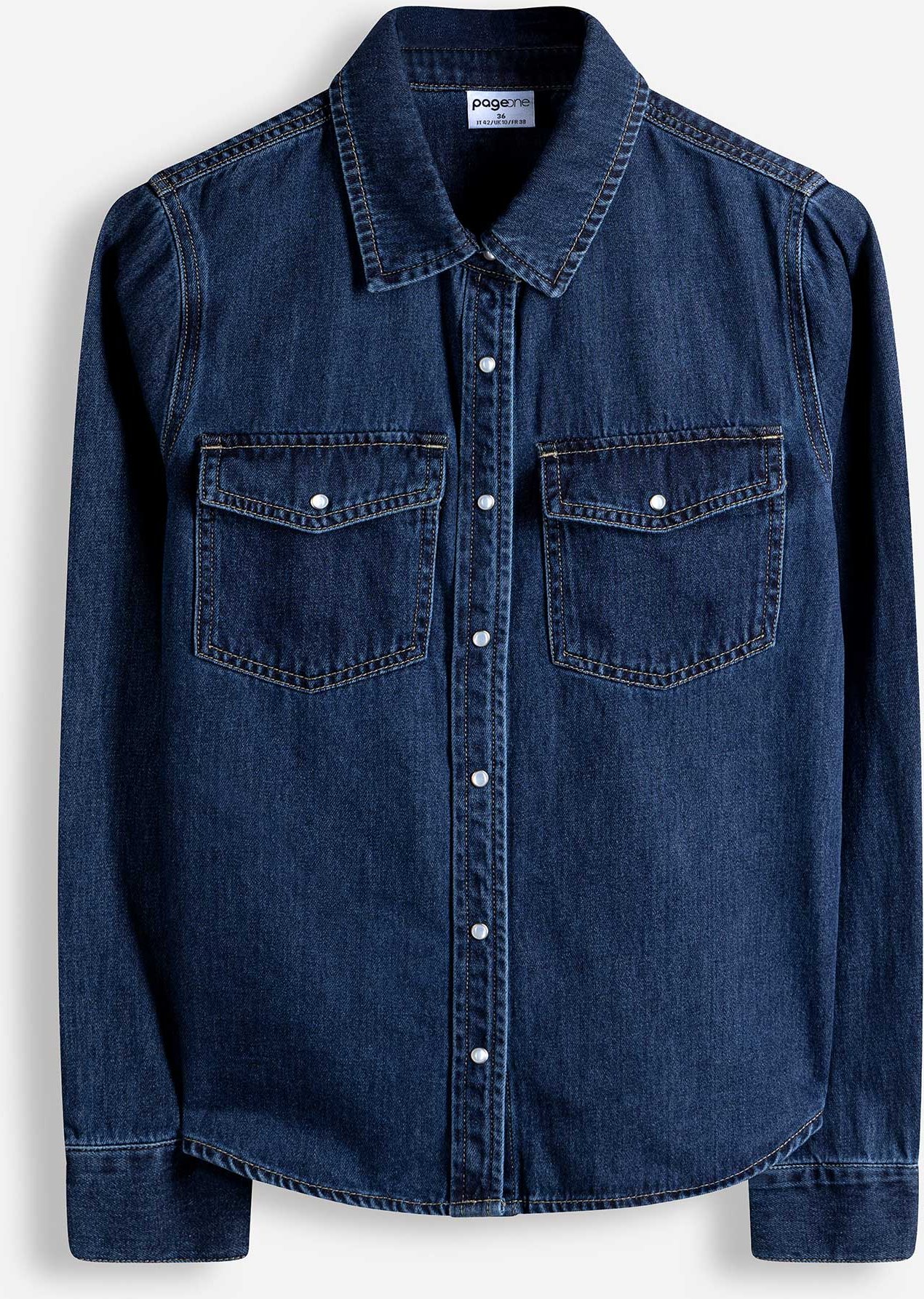 Hemdbluse - dark blue denim - dunkelblau