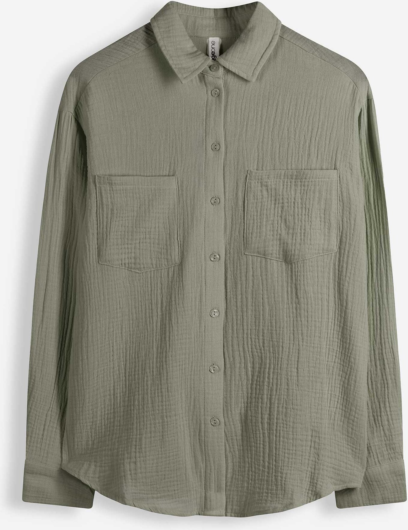 Bluse - einfarbig - grün