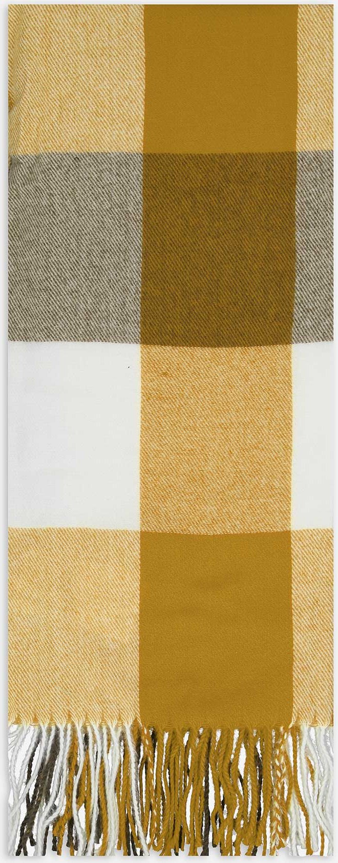 Schal - Karomuster - grün