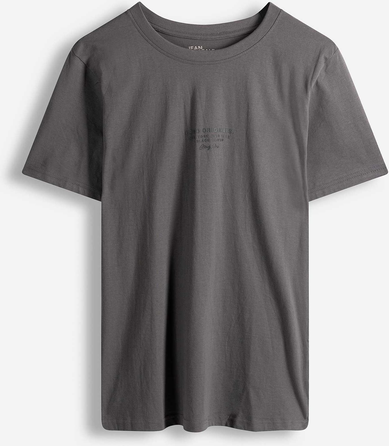 T-Shirt - einfarbig - dunkelgrau