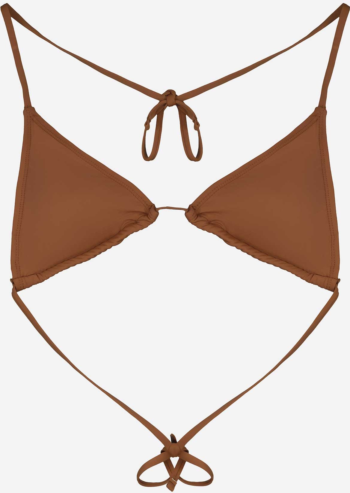 Bikinitop - einfarbig - braun