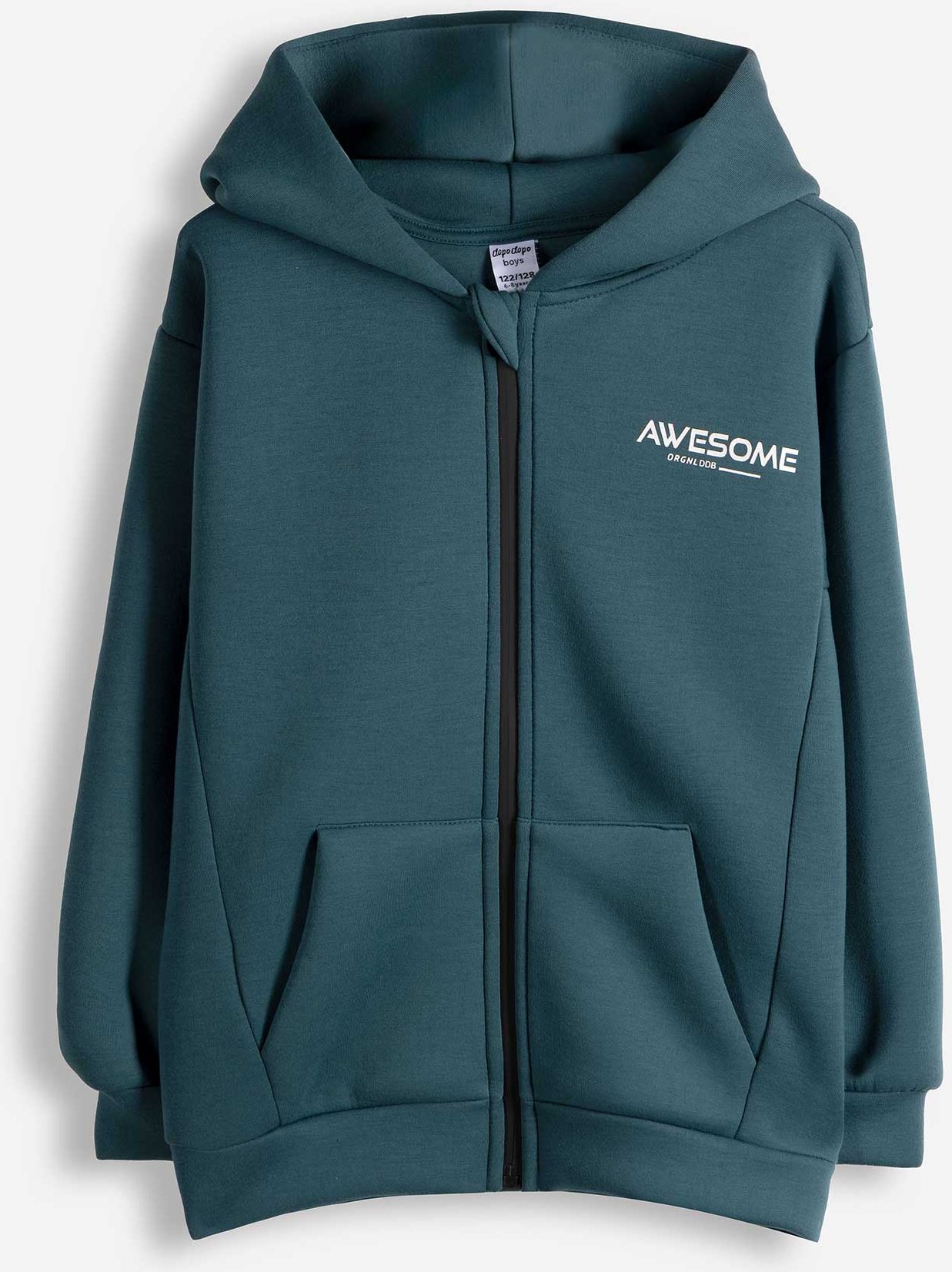 Sweatjacke - Oversized Fit - blau