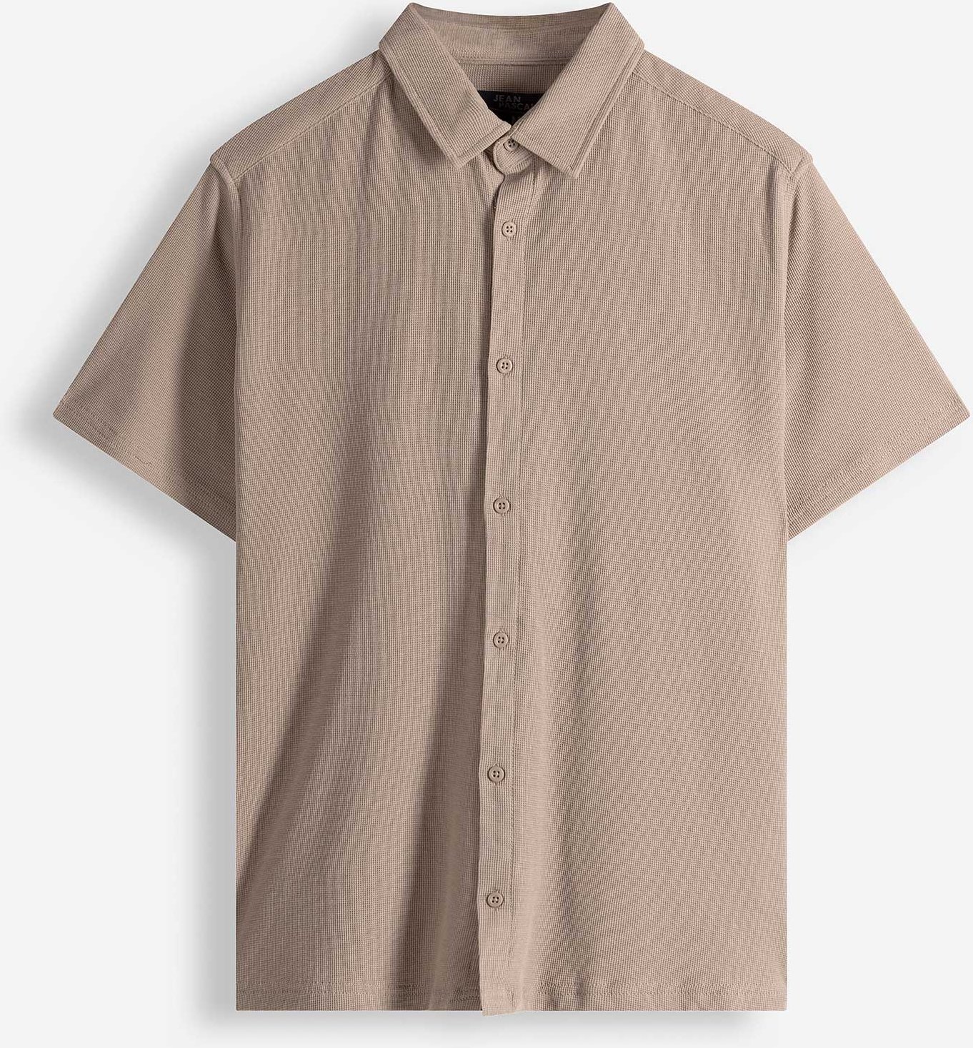 Hemd - Waffelstruktur - hellbraun