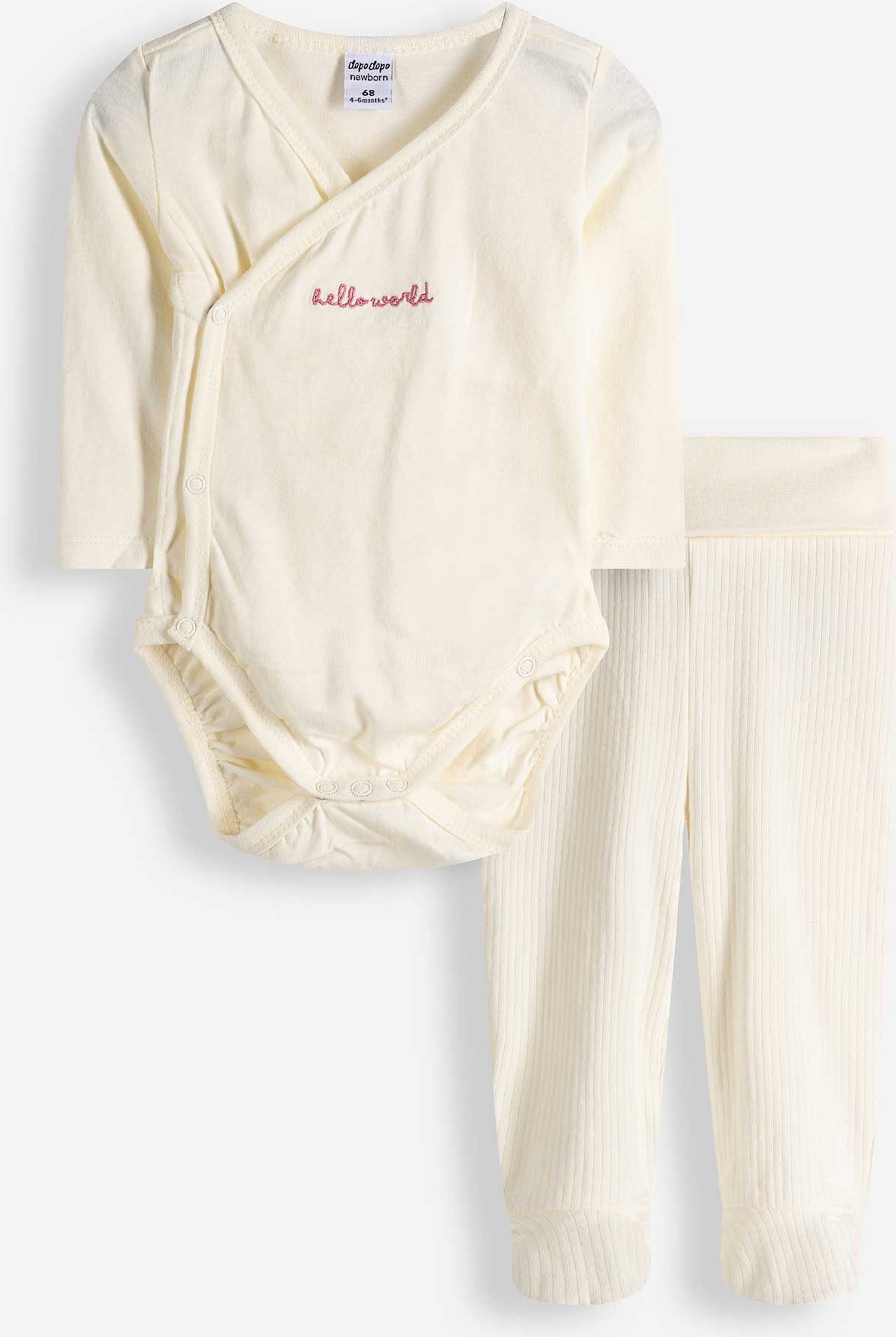 Set aus Body und Hose - Geschenkset - weiß