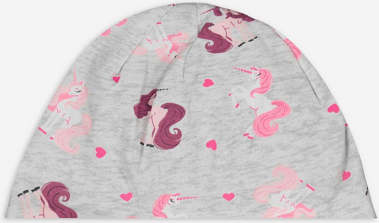 Mütze - Allover-Print - grau
