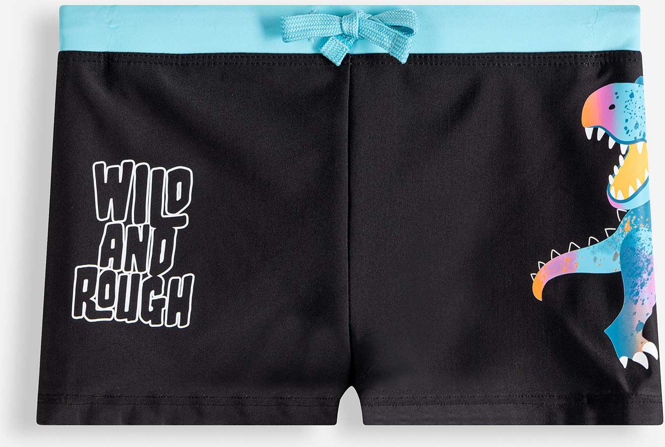 Badehose - Dinosaurier - schwarz