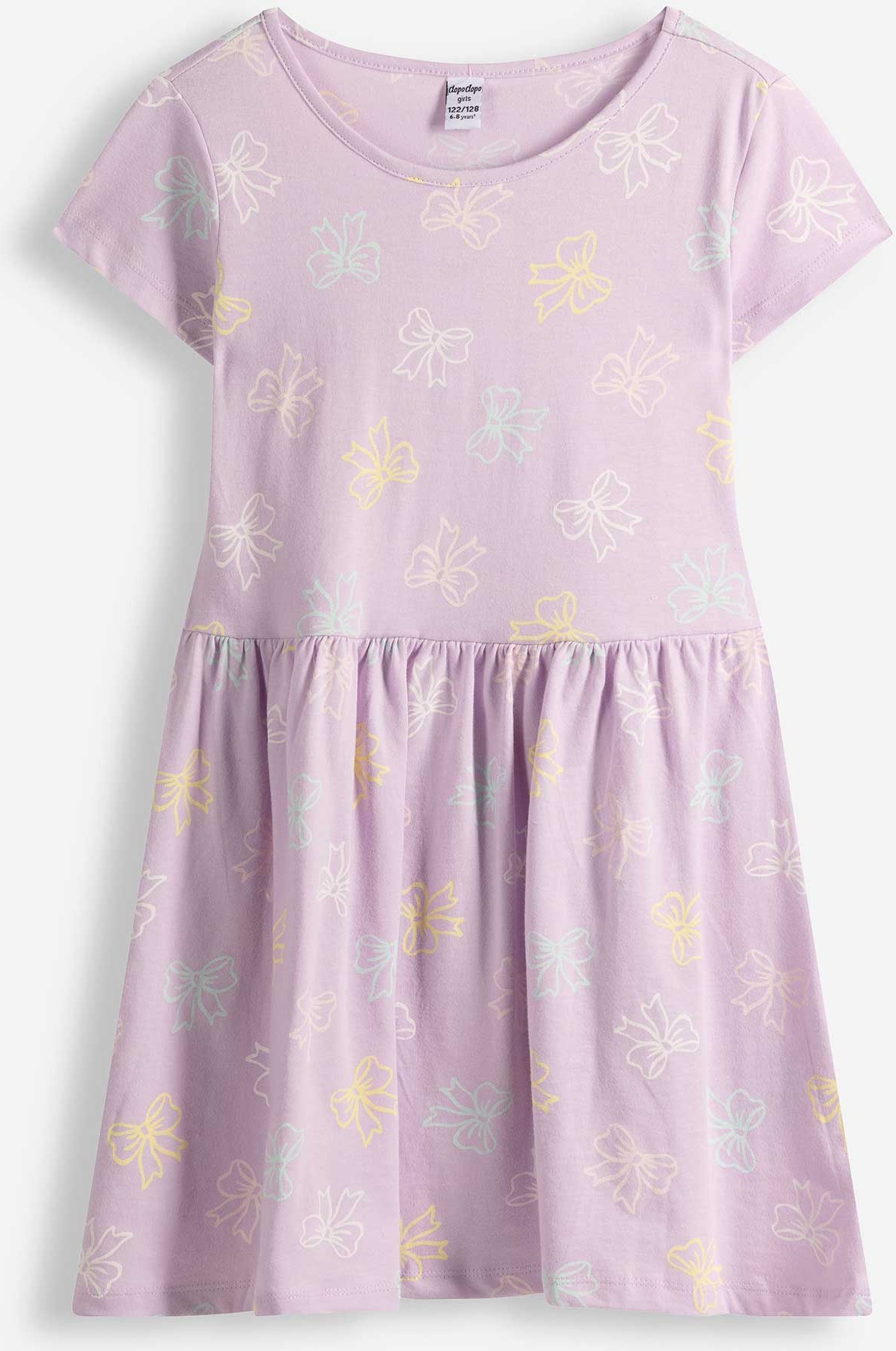 Kleid - Allover-Muster - lila