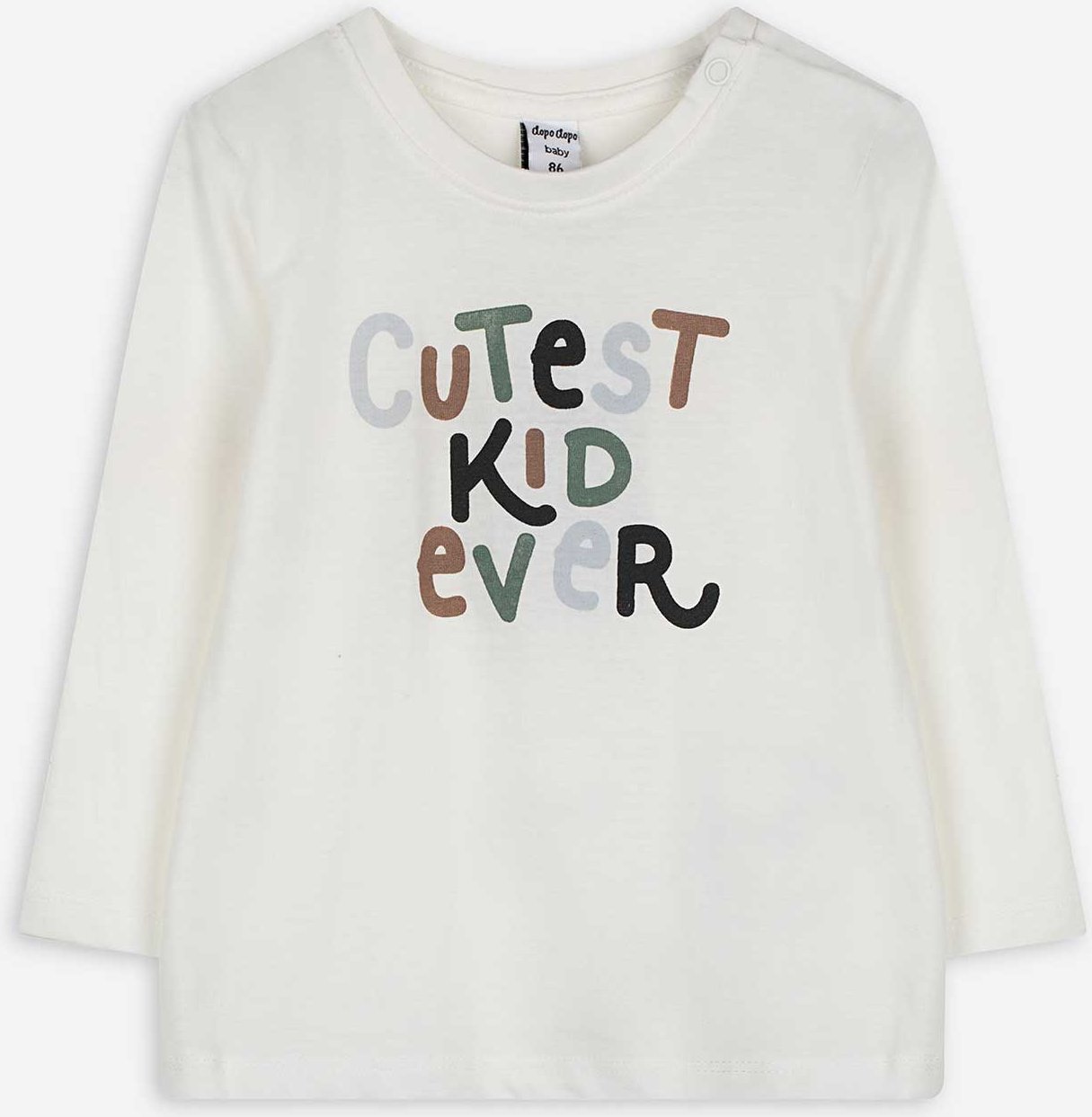 Langarmshirt - Print - weiß