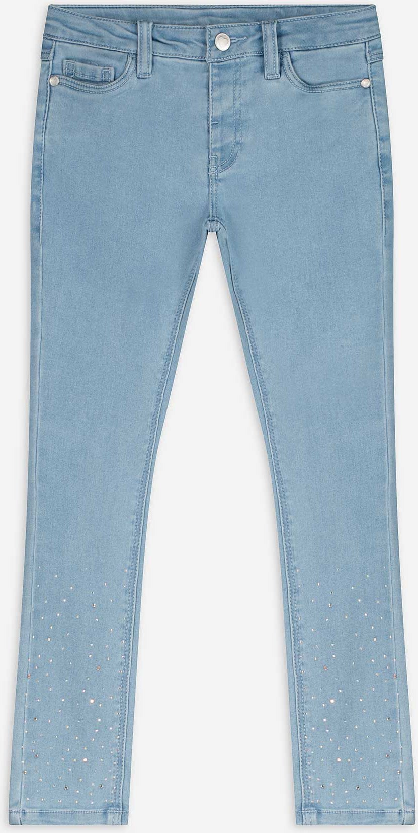 Jeans - Ziersteine - hellblau