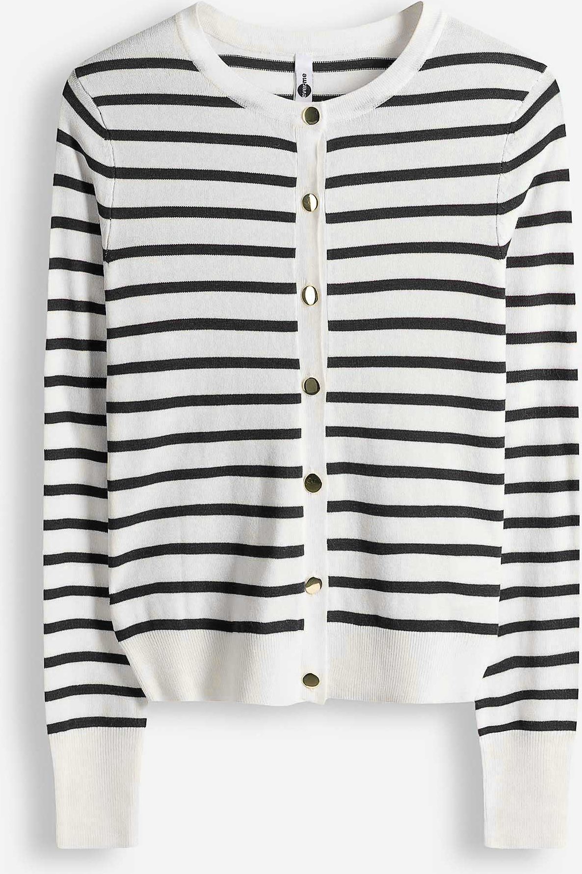 Cardigan - Knopfleiste - weiß