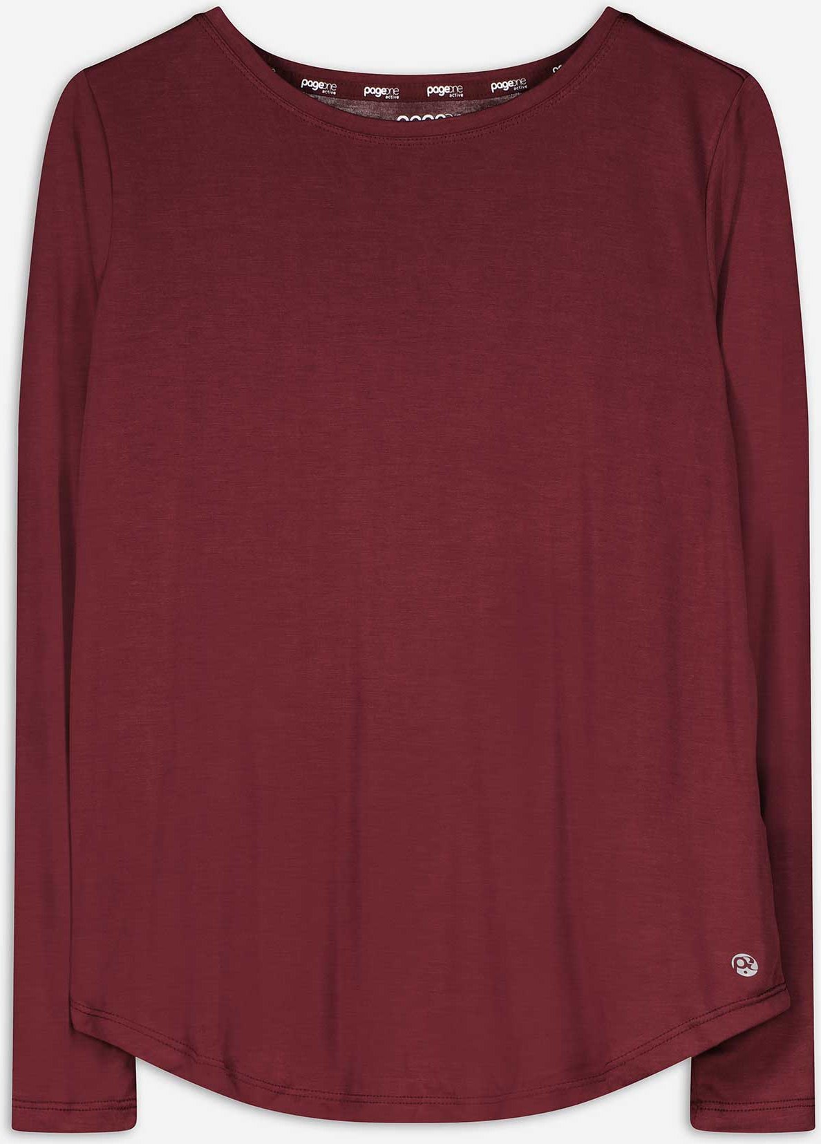 Thumbnail - Langarmshirt - Atmungsaktiv - dunkelrot