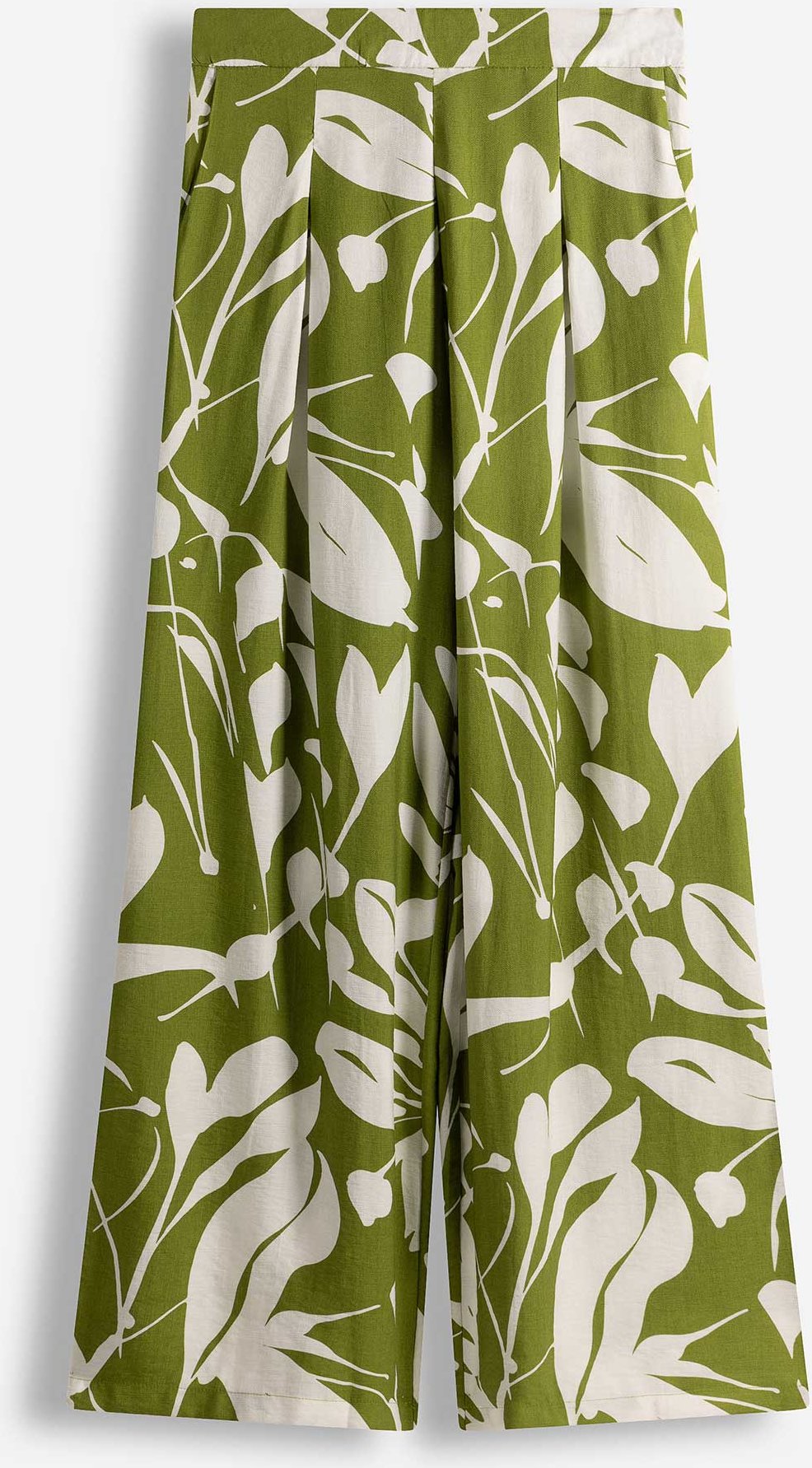 Hose - Allover-Print - grün