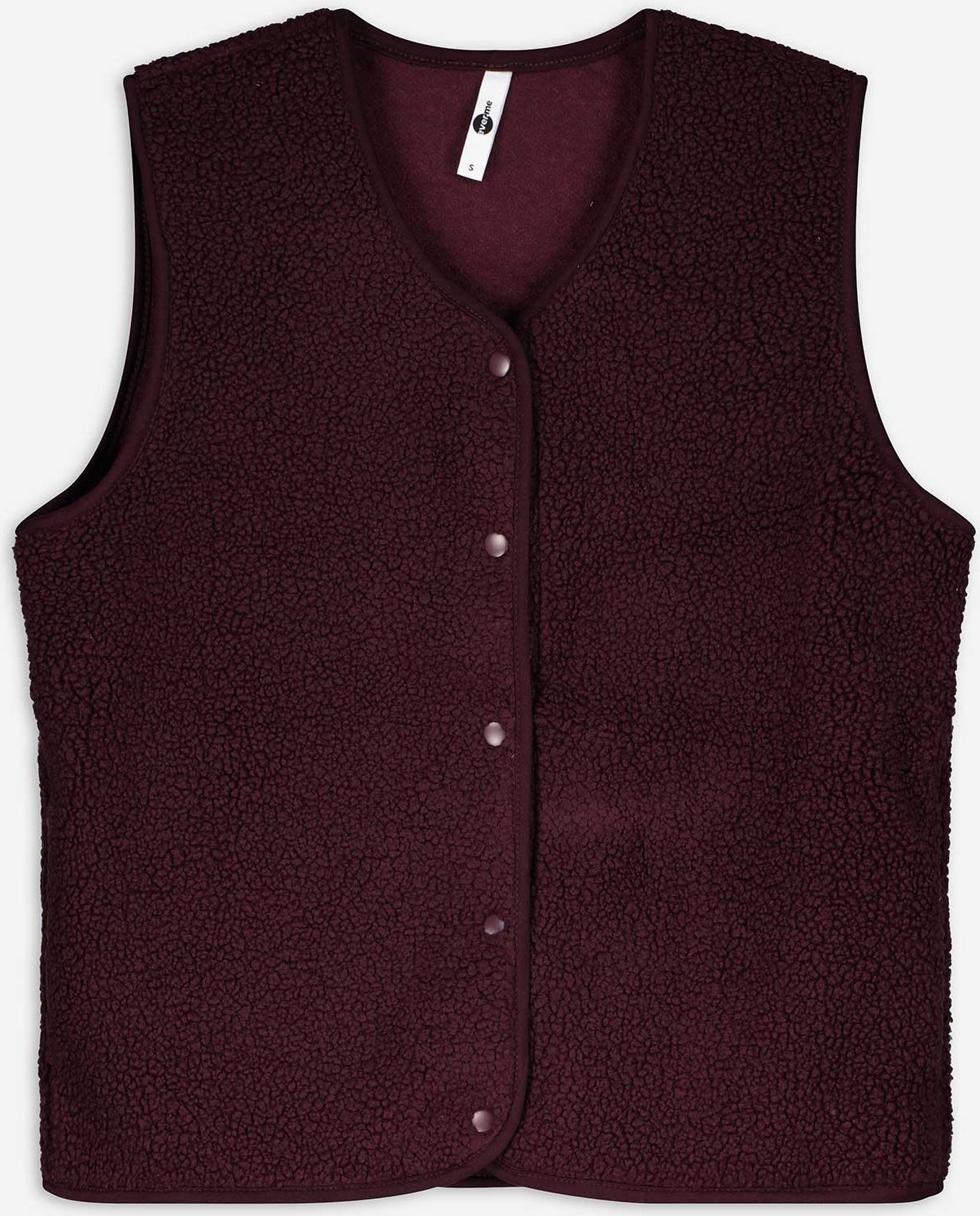 Teddyweste - Teddyfell - dunkellila