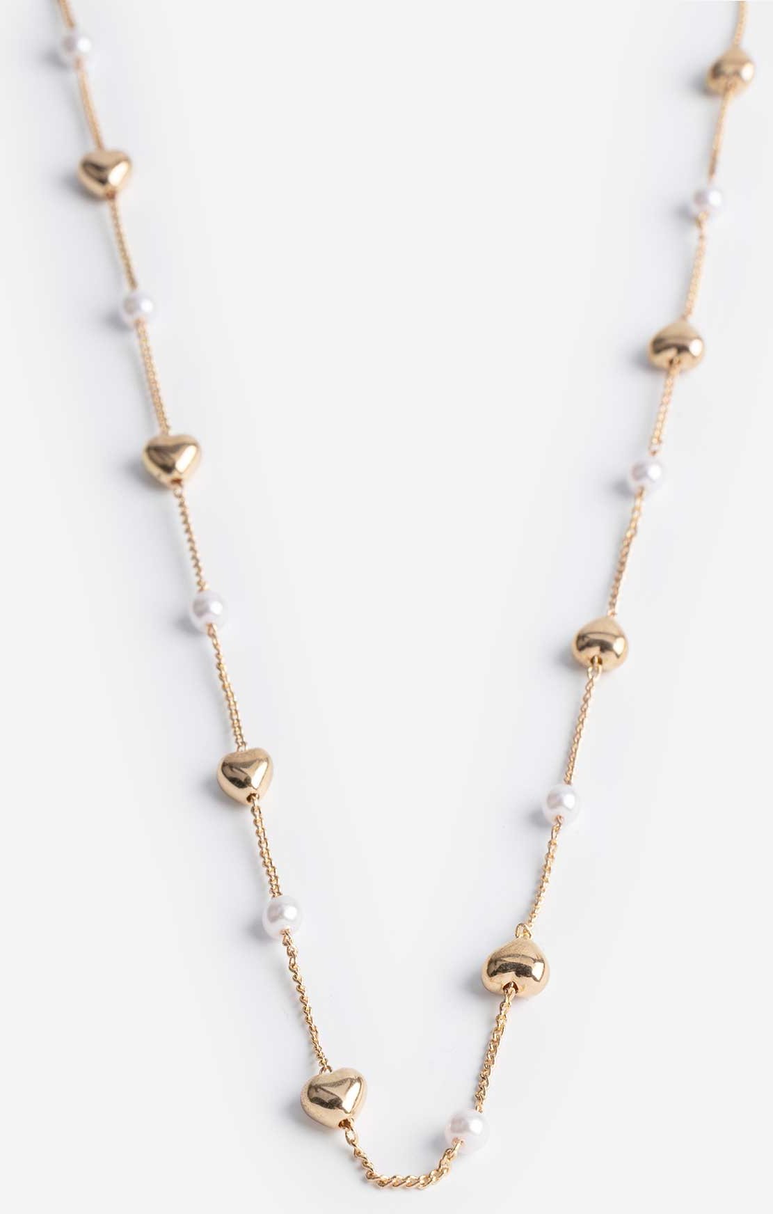 Kette - Zierperlen - goldfarben