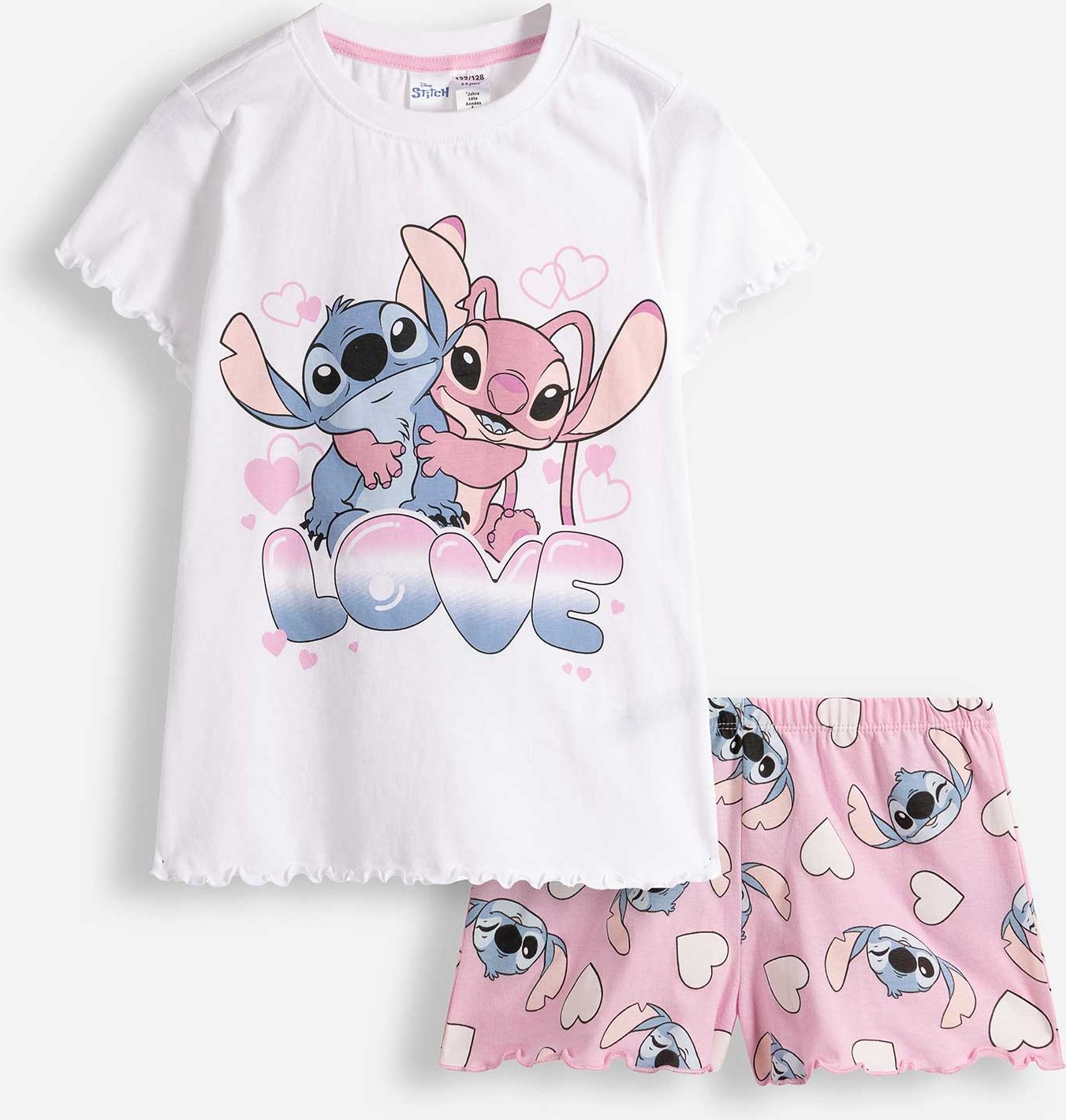 Pyjama Set aus Shirt und Shorts - Lilo & Stitch - bronzefarben