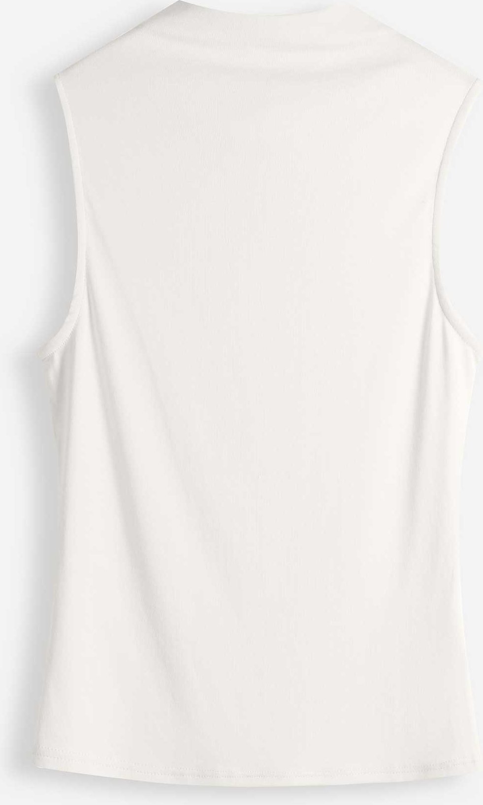 Top - Stehkragen - weiß