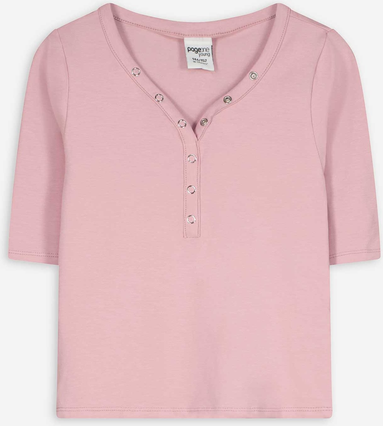 Thumbnail - T-Shirt - einfarbig - pink