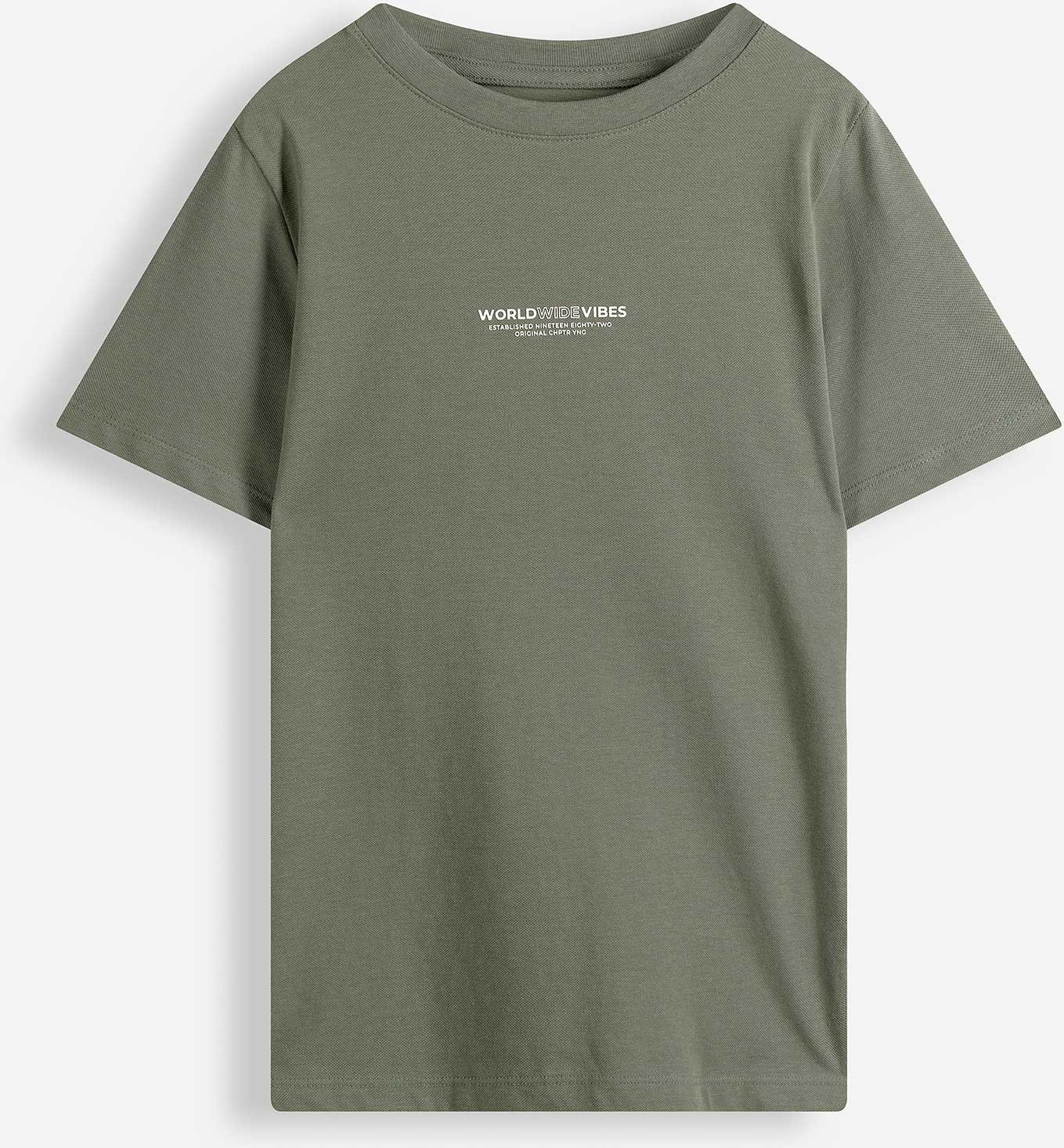 T-Shirt - Piqué - dunkelgrün