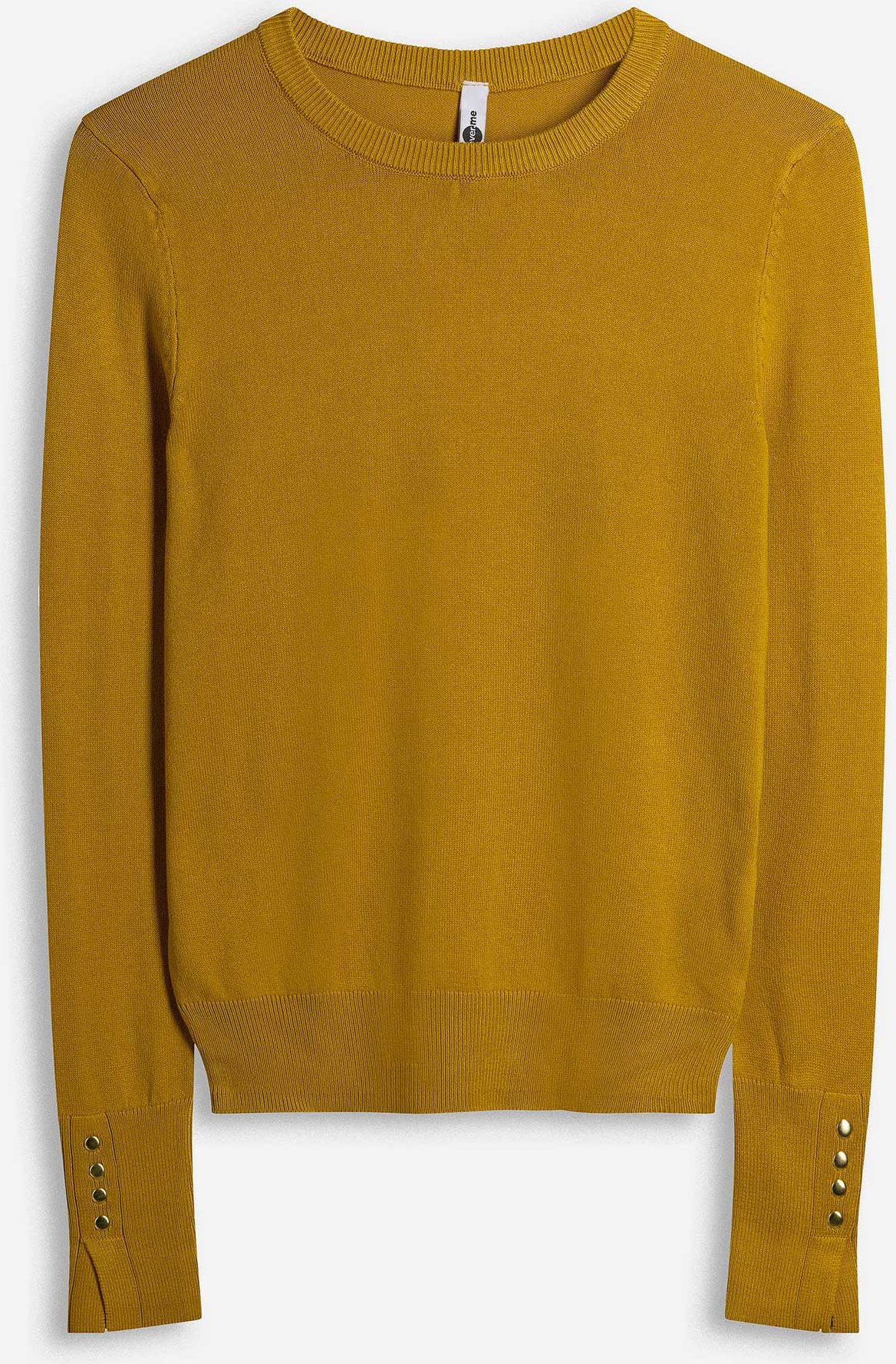 Strickpullover - einfarbig - gelb