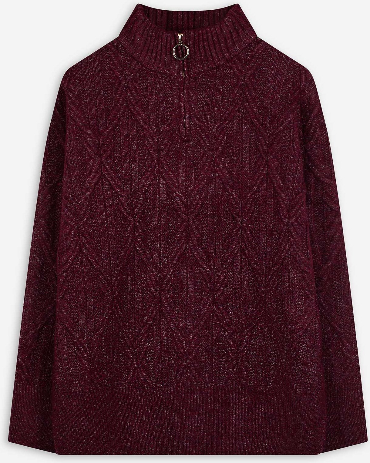 Troyer - Strick - dunkellila