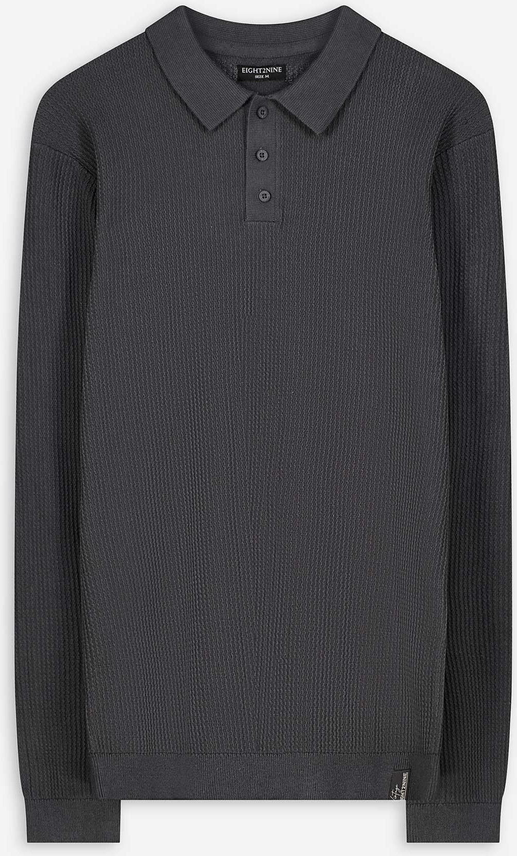 Pullover - Polokragen - dunkelgrau