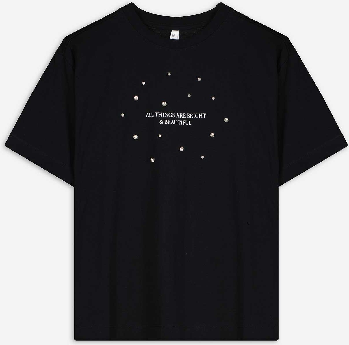 T-Shirt - Frontprint - schwarz