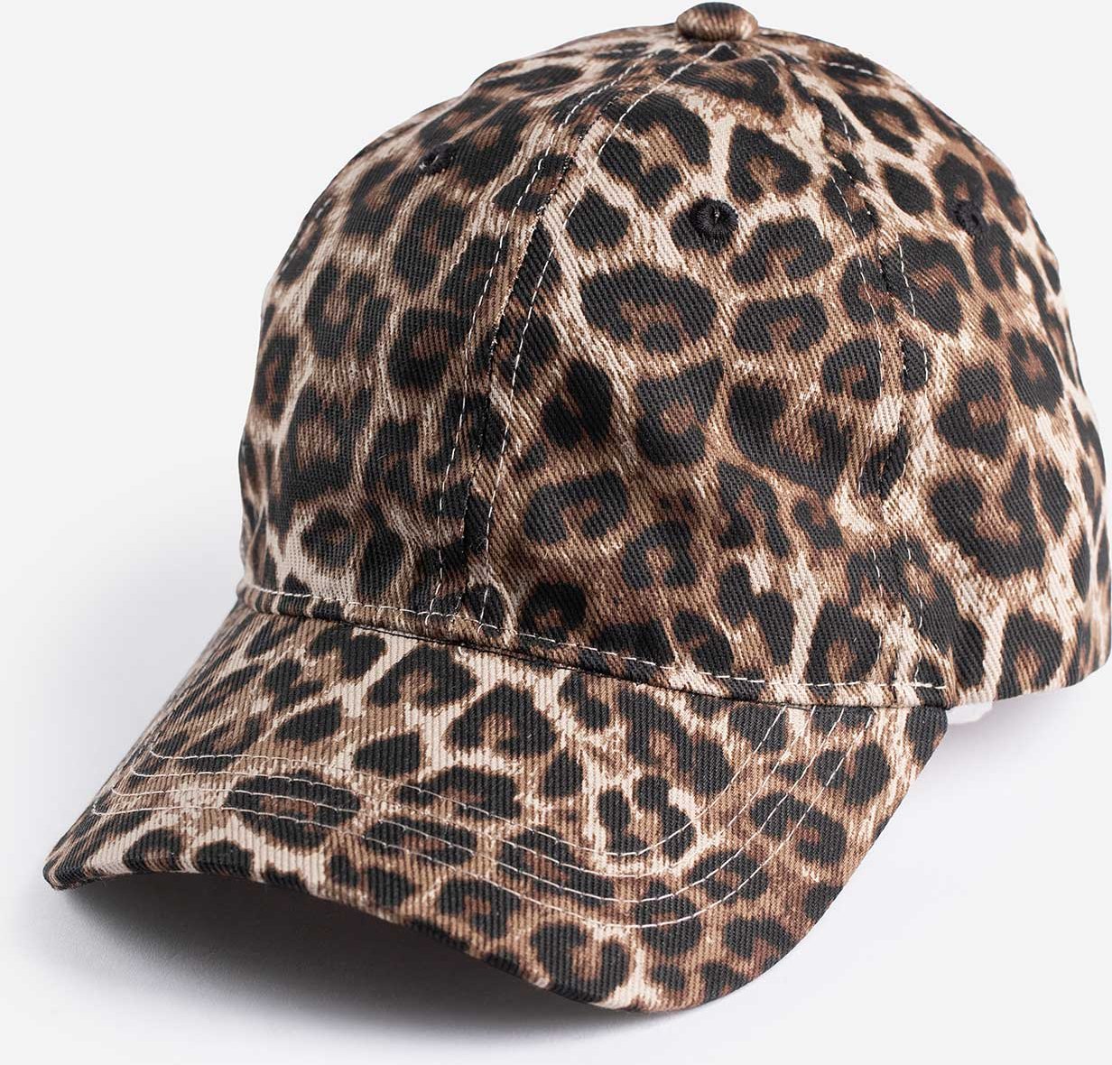 Basecap - Leopardenmuster - dunkelbraun