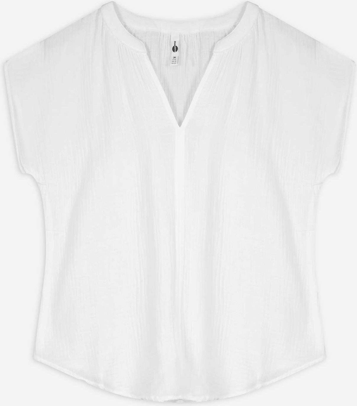 Thumbnail - Bluse - Musselin - weiß