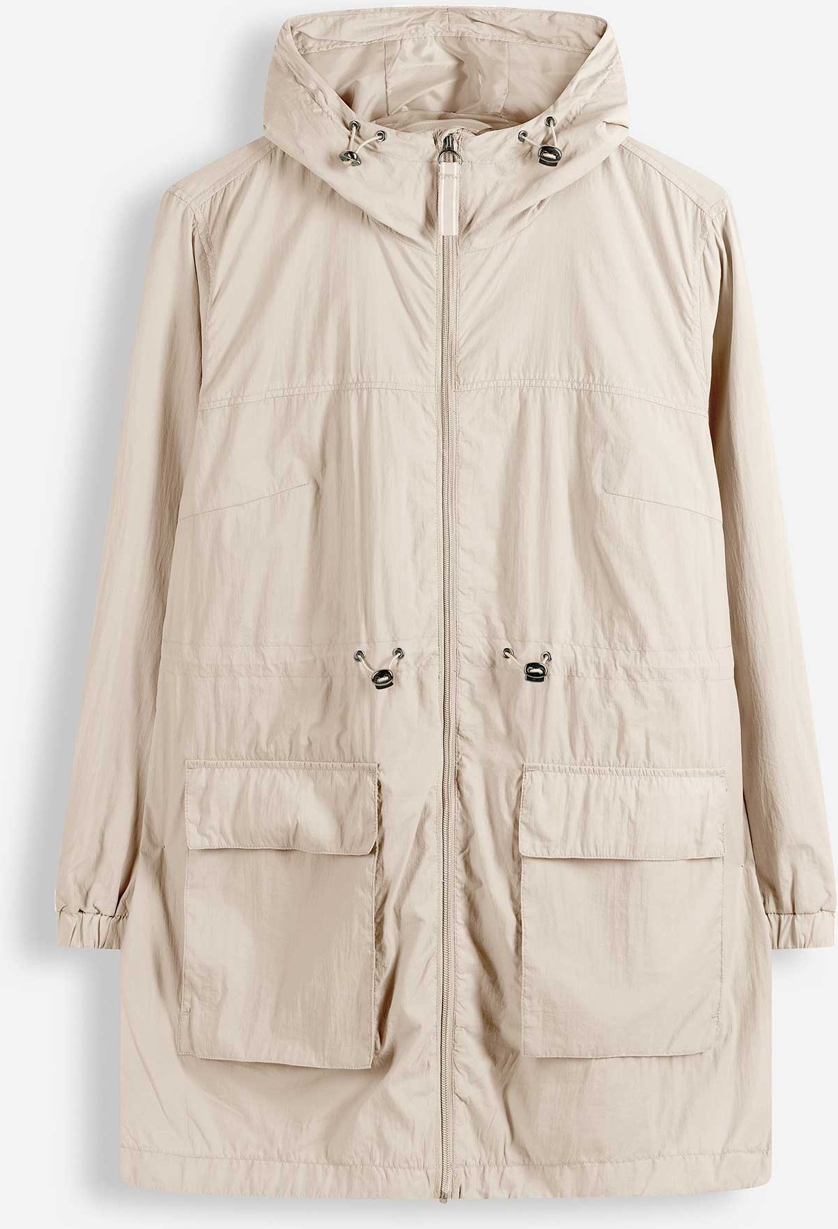 Outdoorjacke - einfarbig - weiß