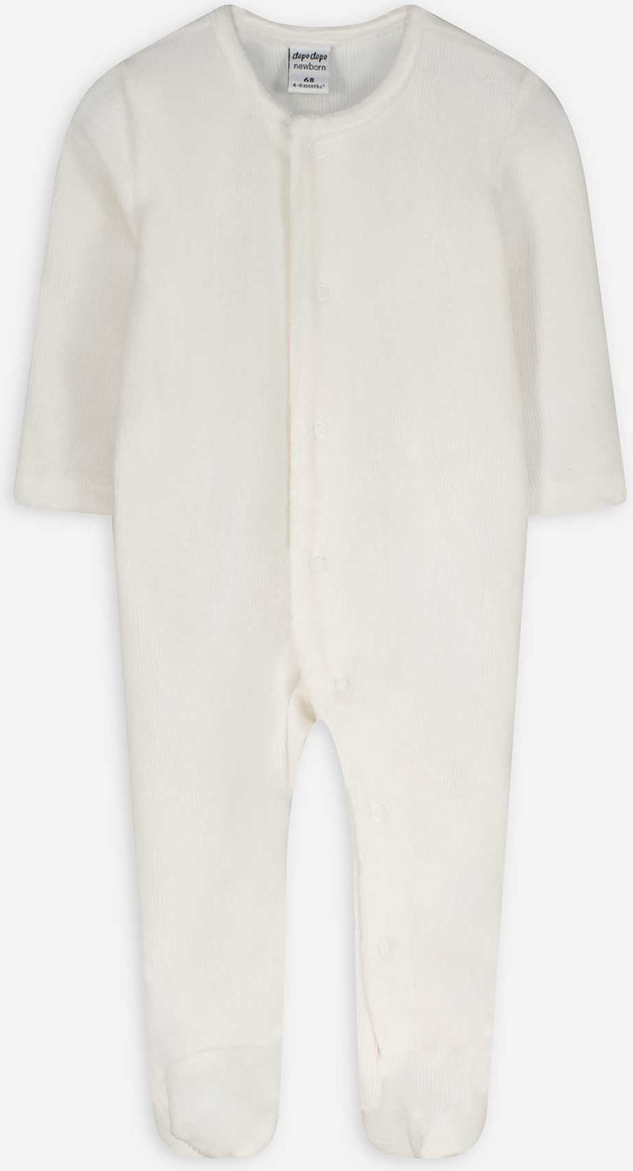 Strampler - Rippenstruktur - weiß