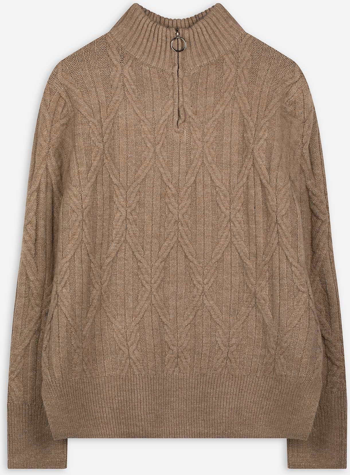 Troyer - Strick - hellbraun