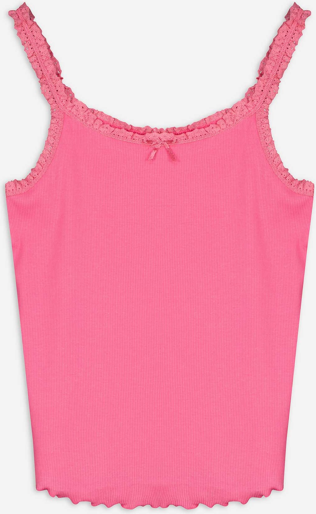 Top - Feinripp - pink