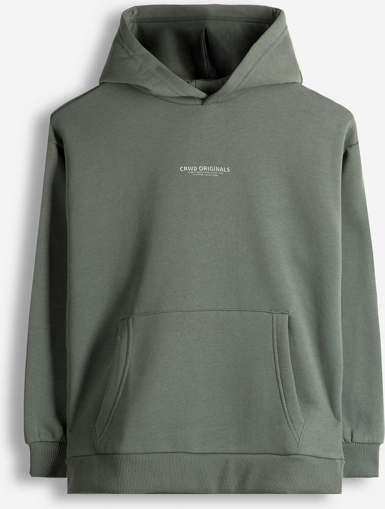Hoodie - Oversized Fit - dunkelgrün