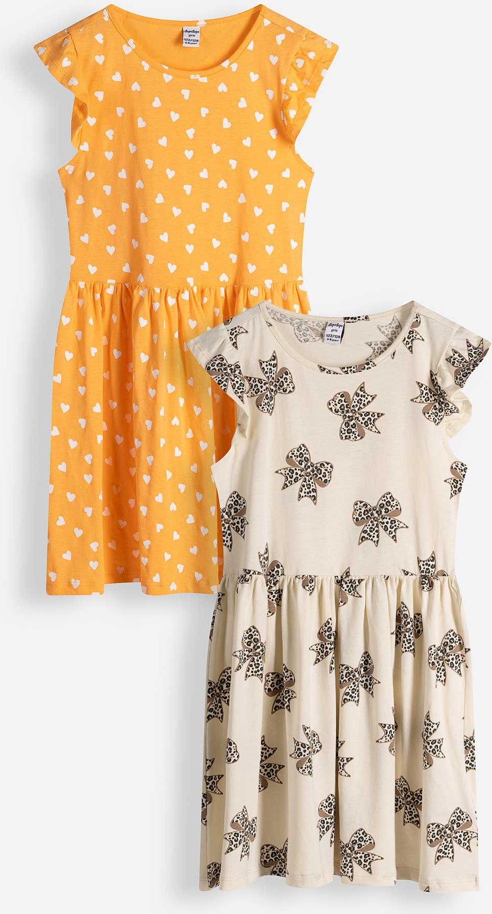 Kleid - 2er Pack - beige