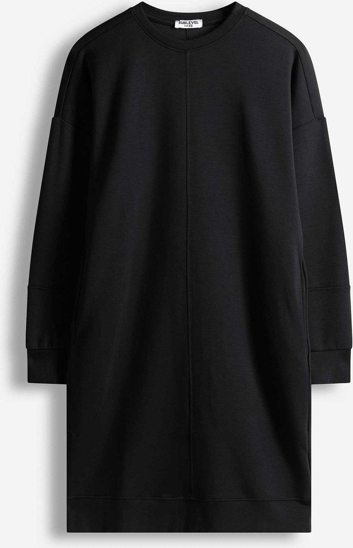 Kleid - Sweat - schwarz