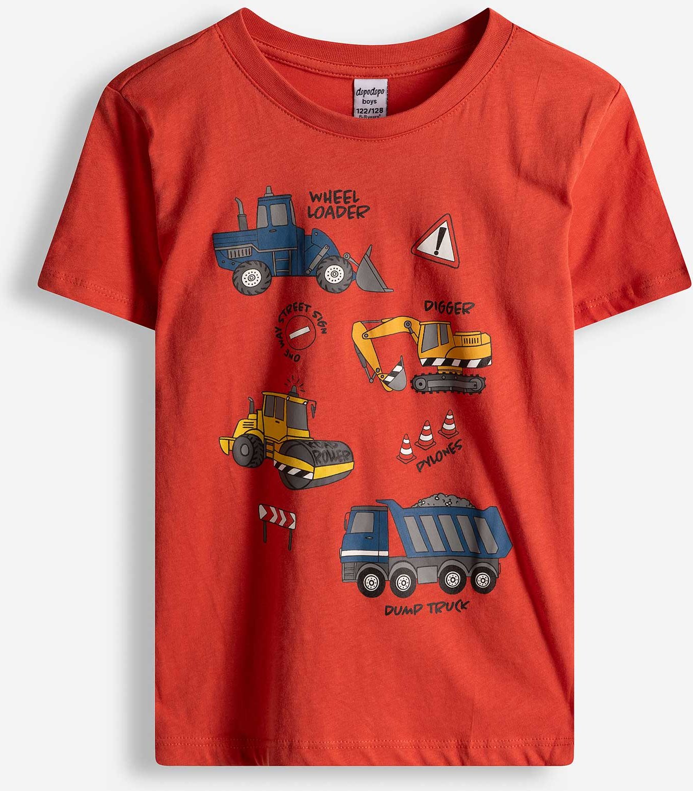 T-Shirt - Frontprint - dunkelrot