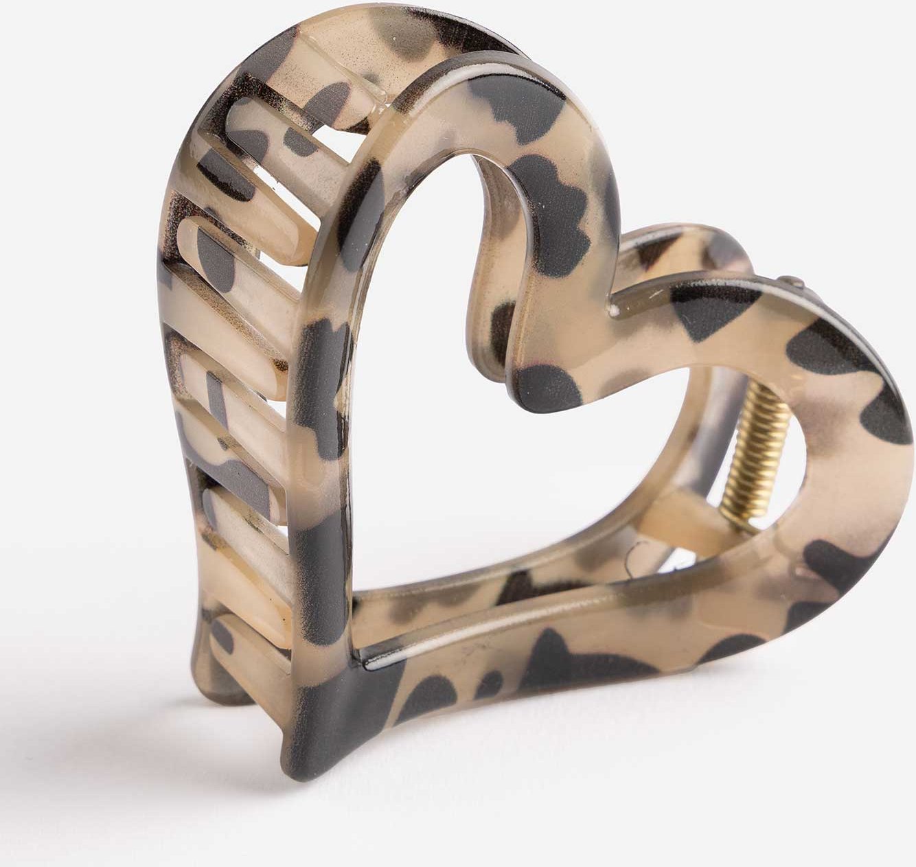 Haarklammer - Herzförmig - schwarz